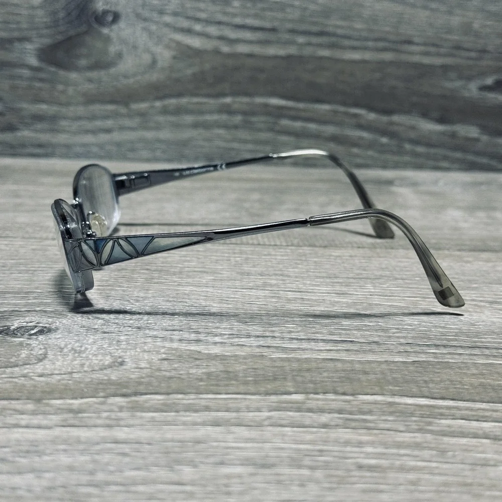 Liz Claiborne L319 6LB Eyeglass Frames Womens 53-17-135 Gray Rectangle Geometric